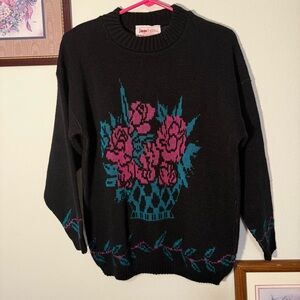 Vintage Floral Sweater